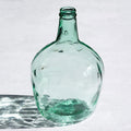 Large Aqua Recycled Glass Bottle Vase