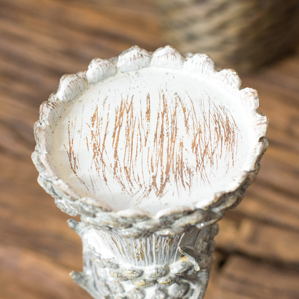 Grey Stag Pillar Candle Holder