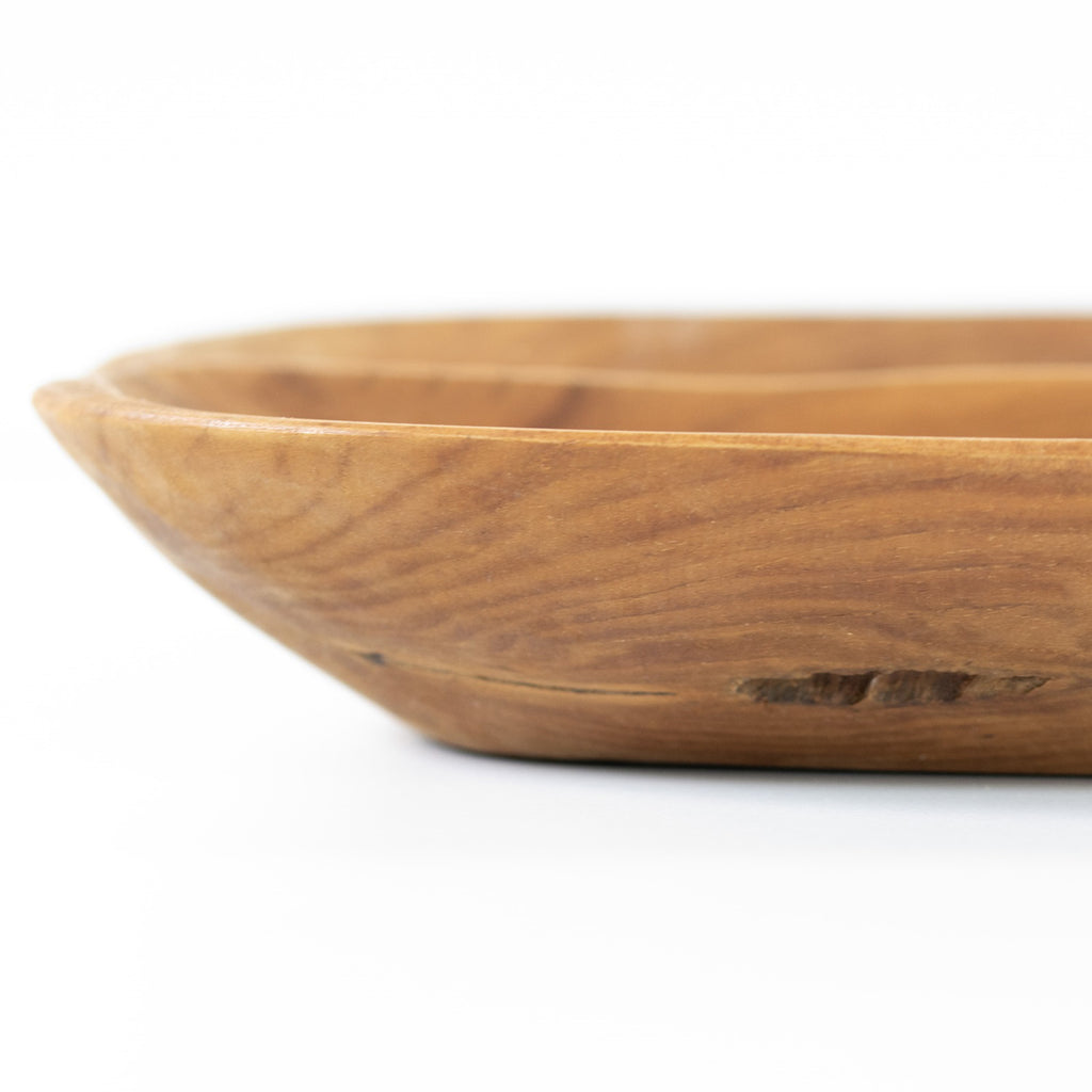 Teak Root Wood 4 Section Snack Bowl