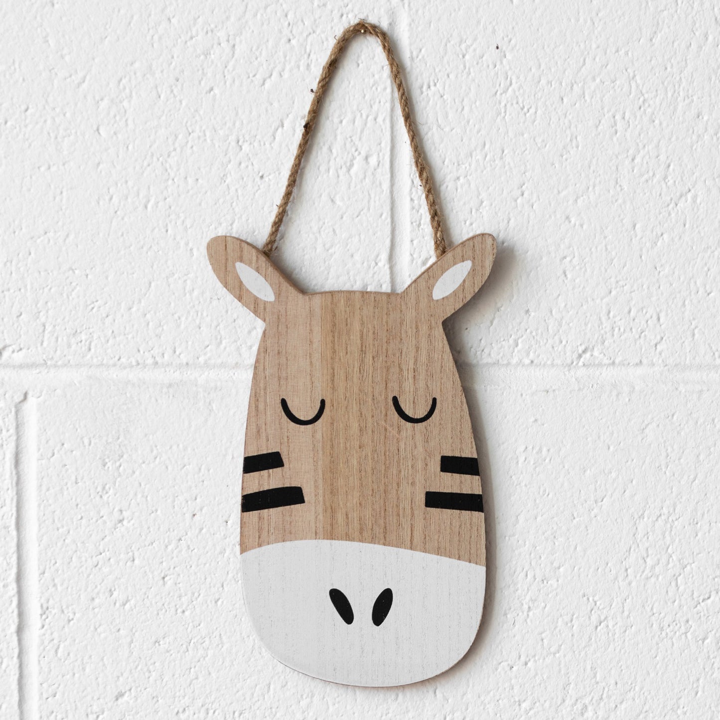 Set of 4 Animal Face Shape Wall Plaques