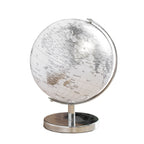 White And Silver Map Globe Ornament