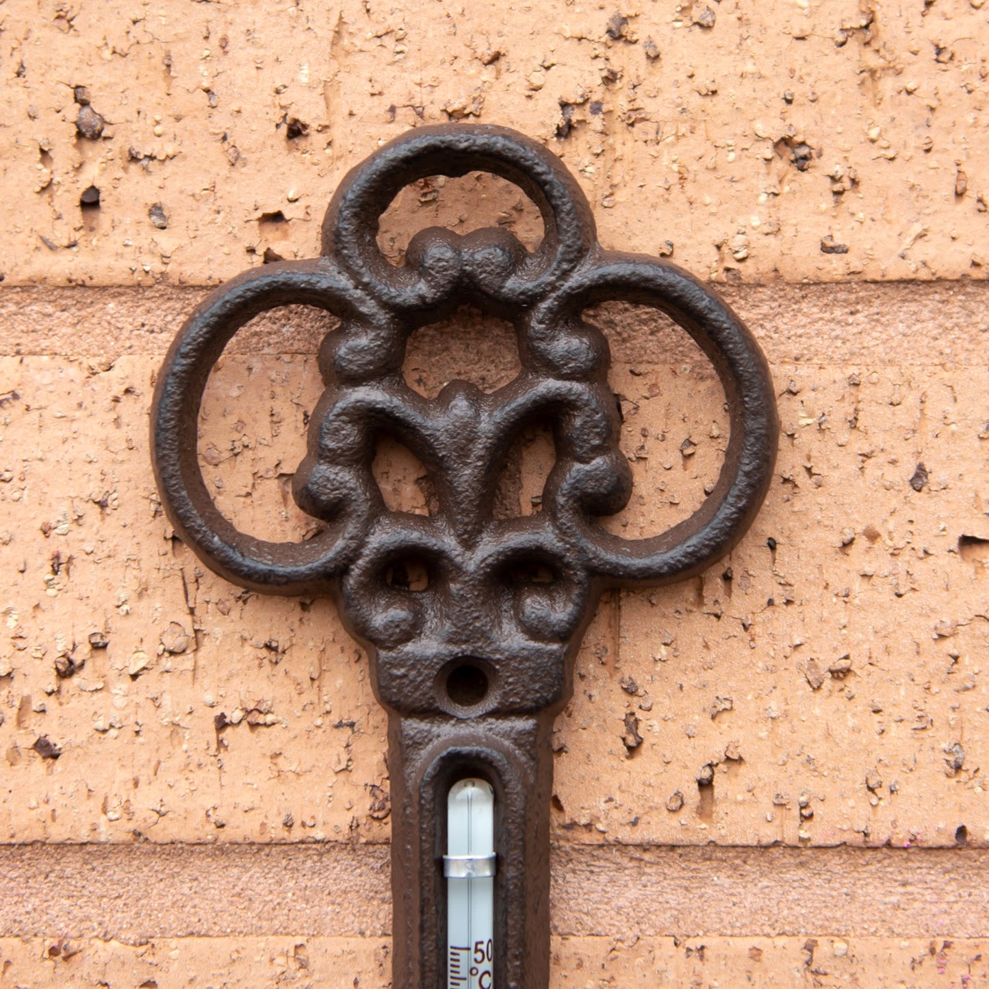 Cast Iron Key Garden Thermometer