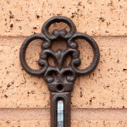 Cast Iron Key Garden Thermometer