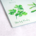 Fresh Herbs Glass Worktop Saver