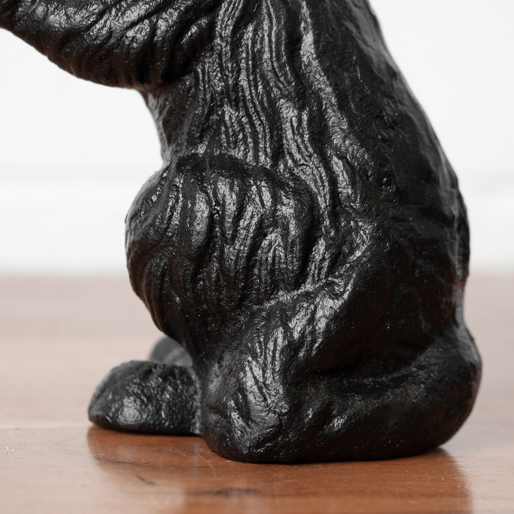 Cast Iron Black Cat Doorstop