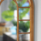 Copper Arched Garden Wall Mirror