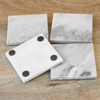Set of 4 Grey Marble Coasters