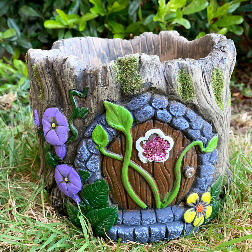 Cement Fairy House Garden Planter Large