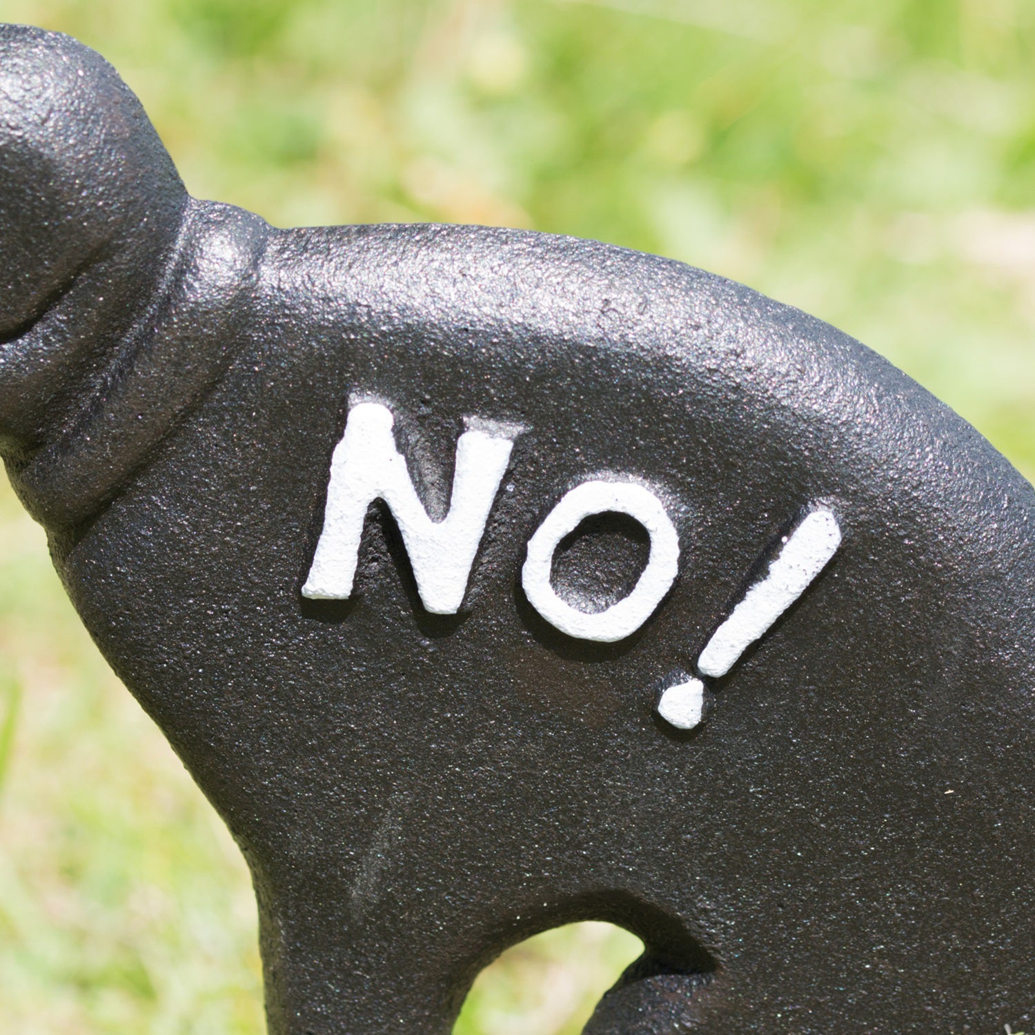 Cast Iron No Fouling Dog Sign