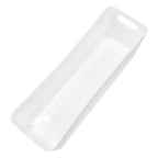 Set Of 4 White Long Rectangle Studio Baskets