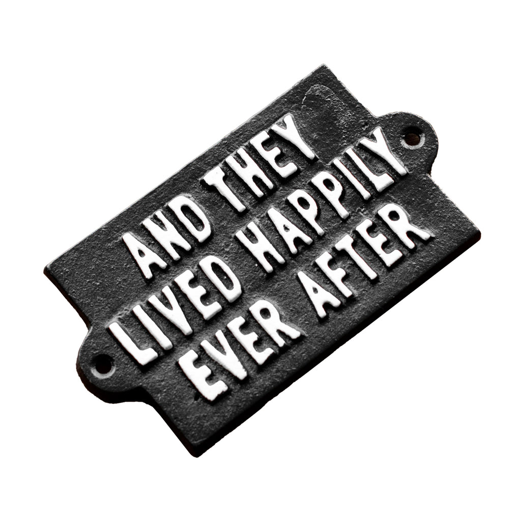 Black Happily Ever After Sign