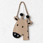 Set of 4 Animal Face Shape Wall Plaques