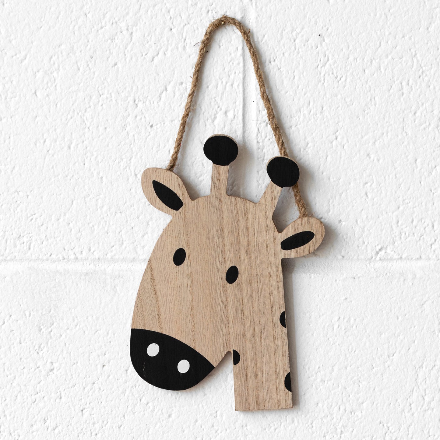 Set of 4 Animal Face Shape Wall Plaques