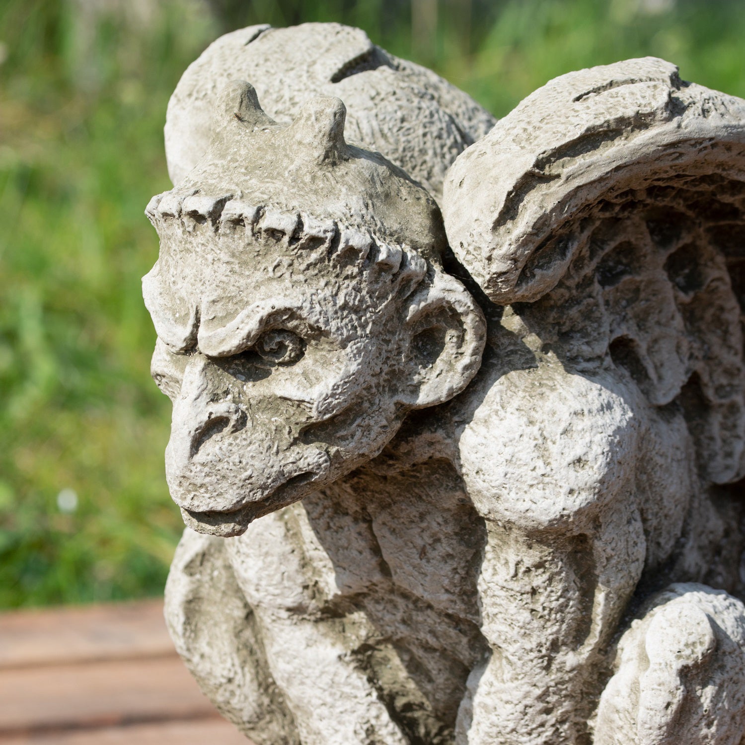 Heavy Stone Notre Dame Gargoyle Statue