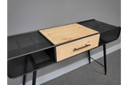 Industrial Black Multi Drawer Desk