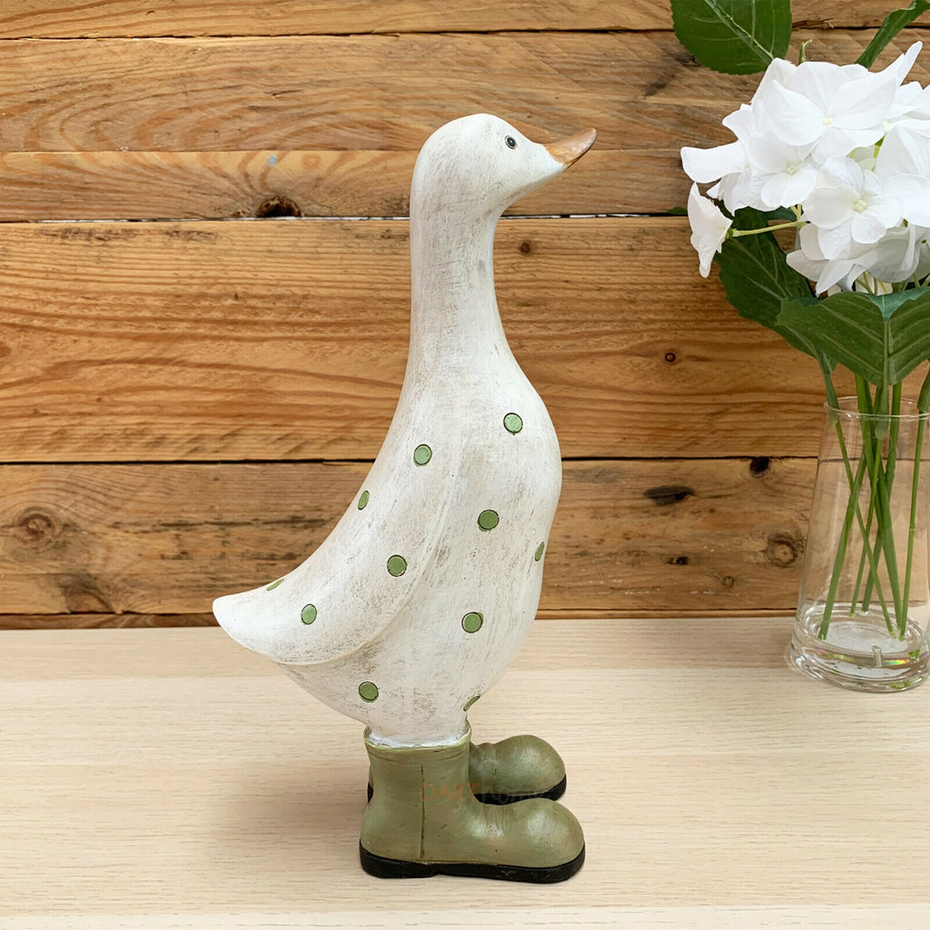 Green Polka Dot Duck Ornament