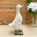 Green Polka Dot Duck Ornament