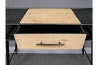 Industrial Black Multi Drawer Desk