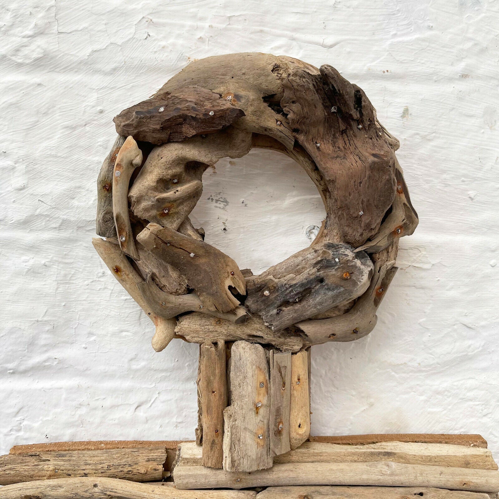 Driftwood Anchor Wall Sculpture