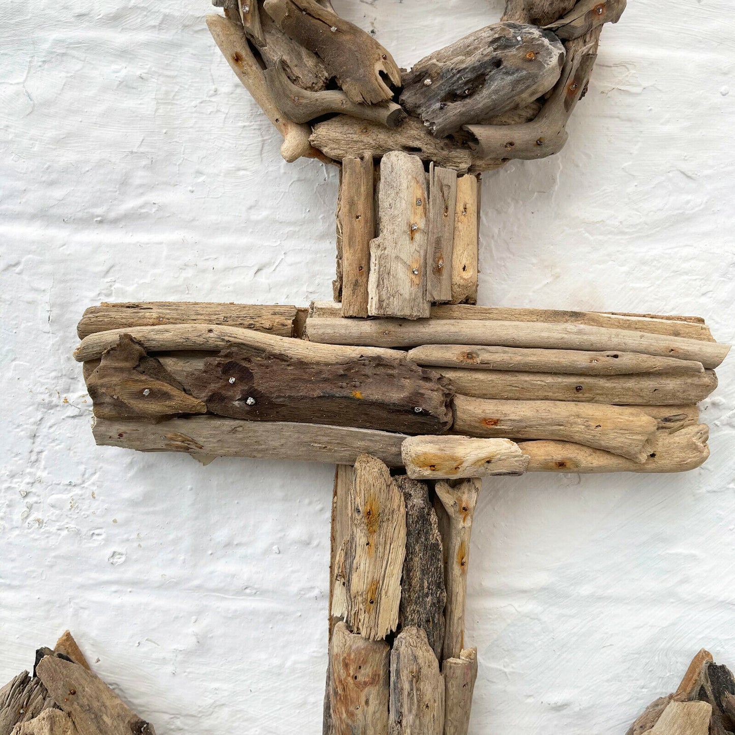 Driftwood Anchor Wall Sculpture