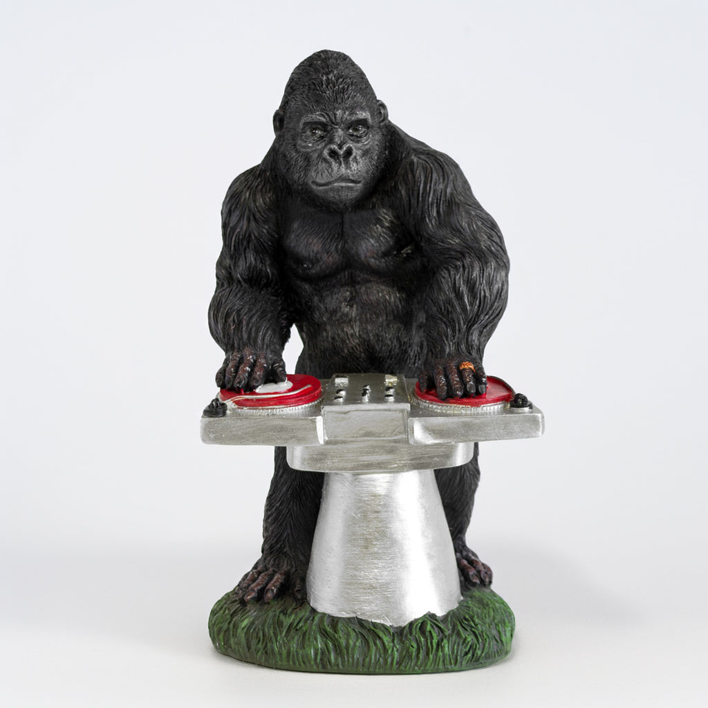 Black DJ Gorilla Ornament