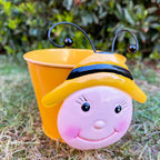 Set Of 2 Wobble Head Bumble Bee Plant Pots