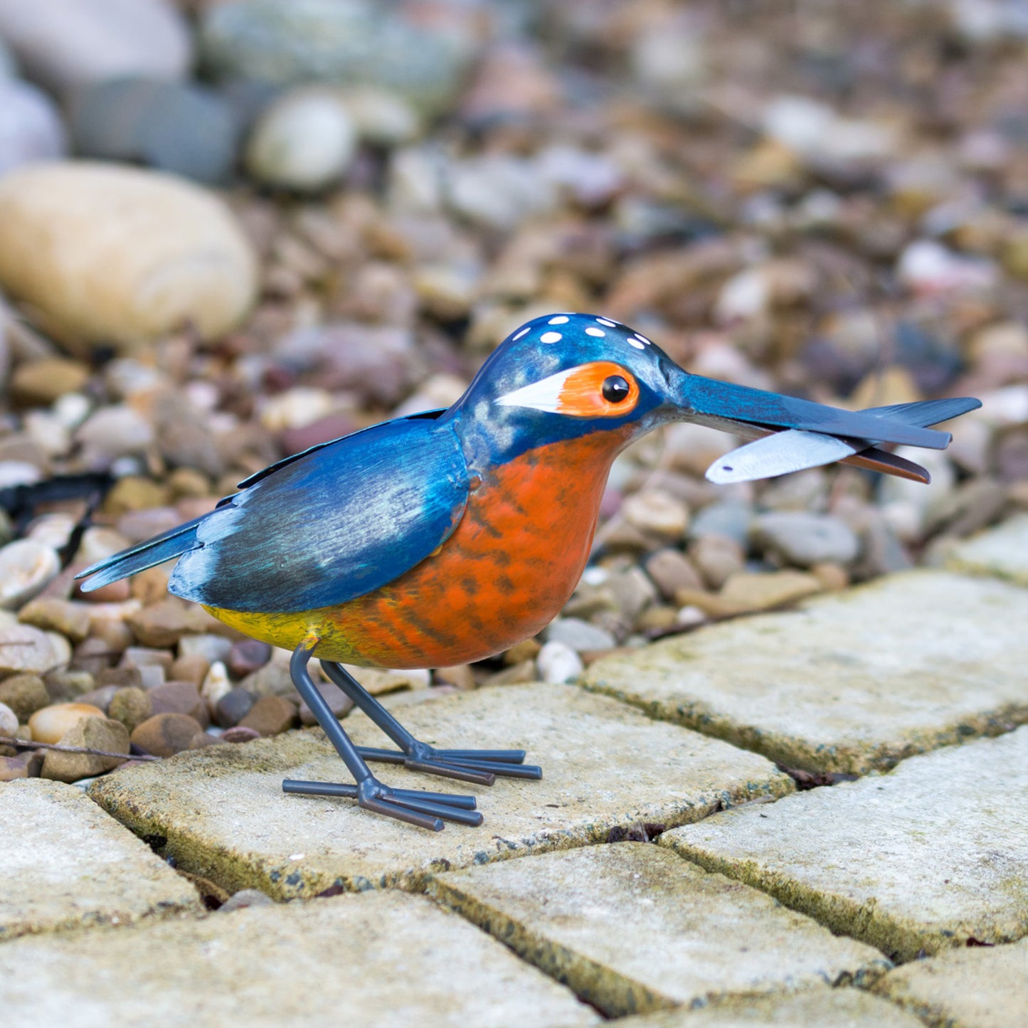 Metal Kingfisher Ornament