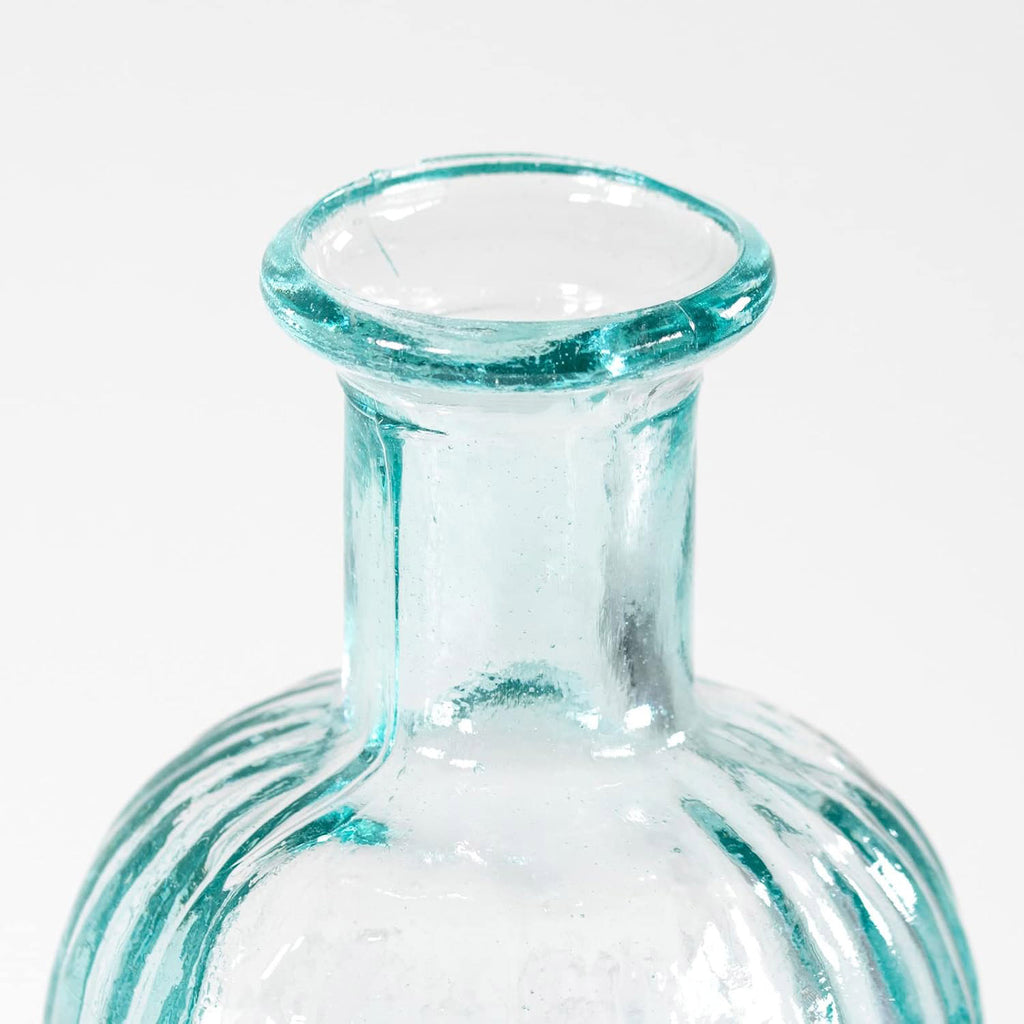 Recycled Glass 2.5L Ribbed Bottle Vase