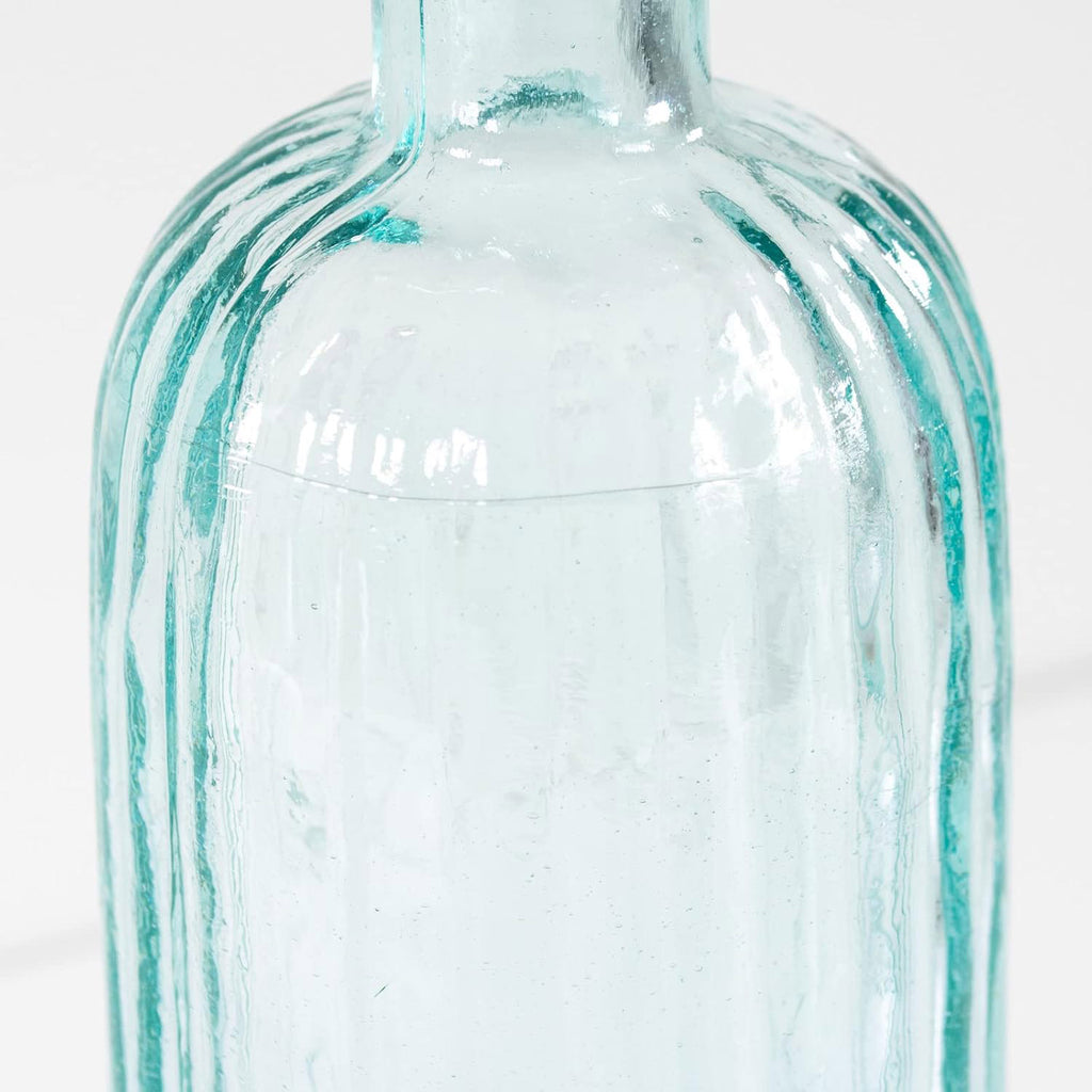 Recycled Glass 2.5L Ribbed Bottle Vase
