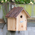Bark Roof Wooden Bird House