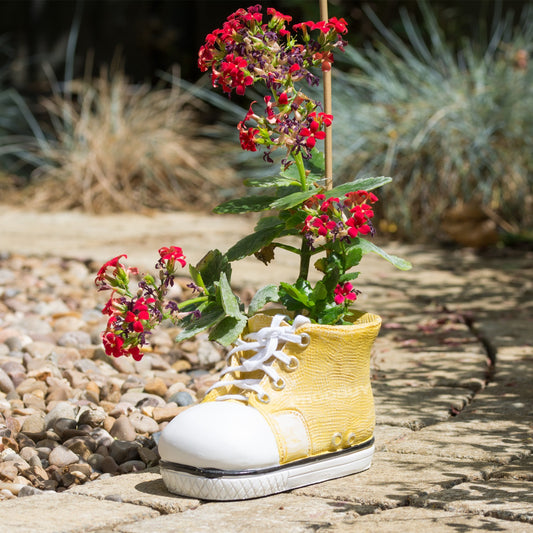 Yellow Small Shoe Boot Planter