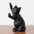 Cast Iron Black Cat Doorstop