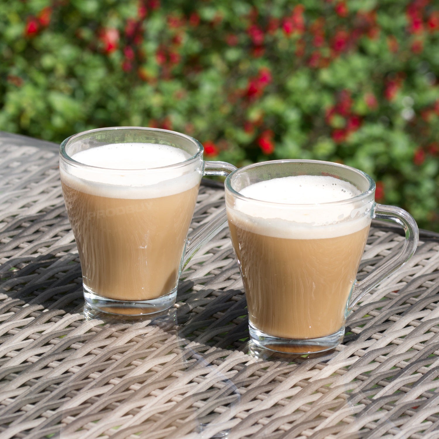 Set Of 4 Clear Glass Mugs