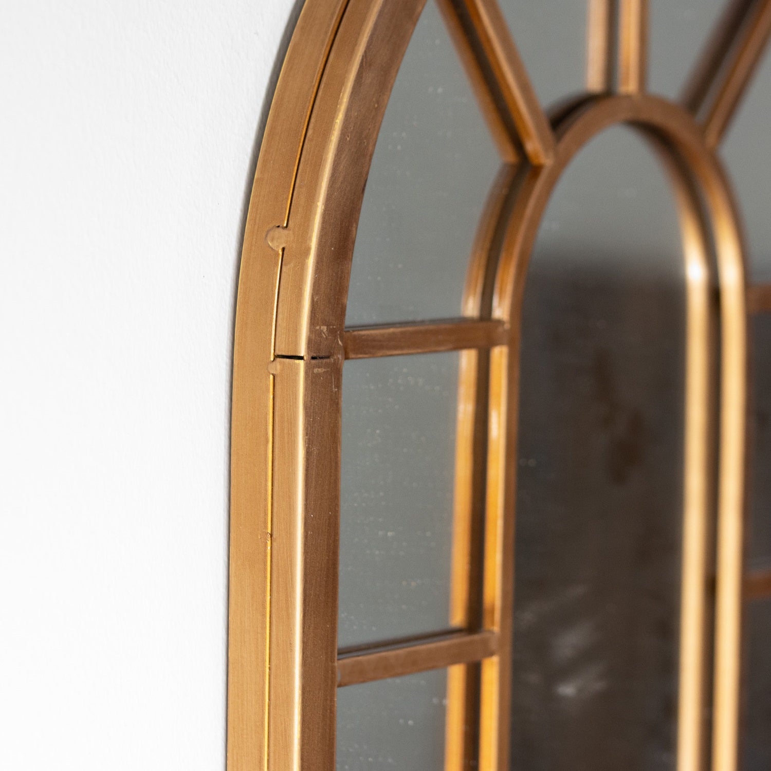 Copper Arched Garden Wall Mirror