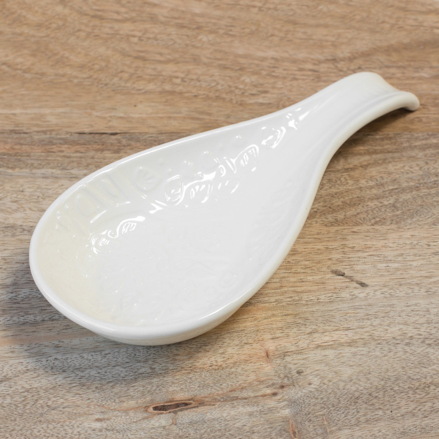 White In The Forest Spoon Rest