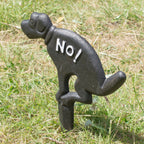 Cast Iron No Fouling Dog Sign