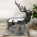 Large Silver Stag Ornament