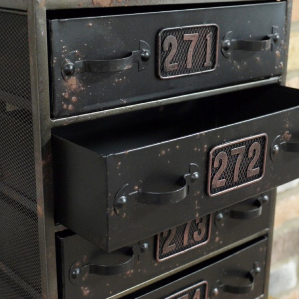 Industrial 5 Drawer Cabinet