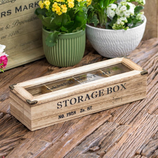 4 Compartment General Store Tea Box