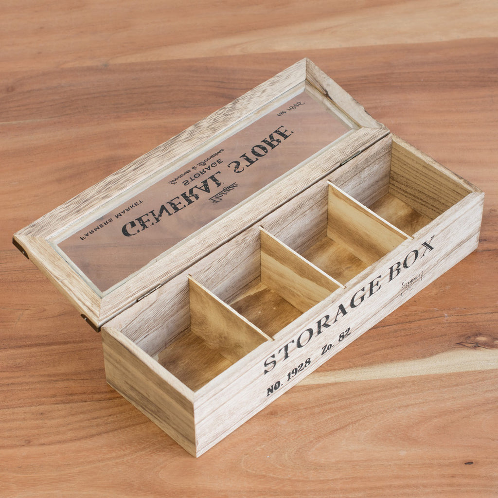 4 Compartment General Store Tea Box