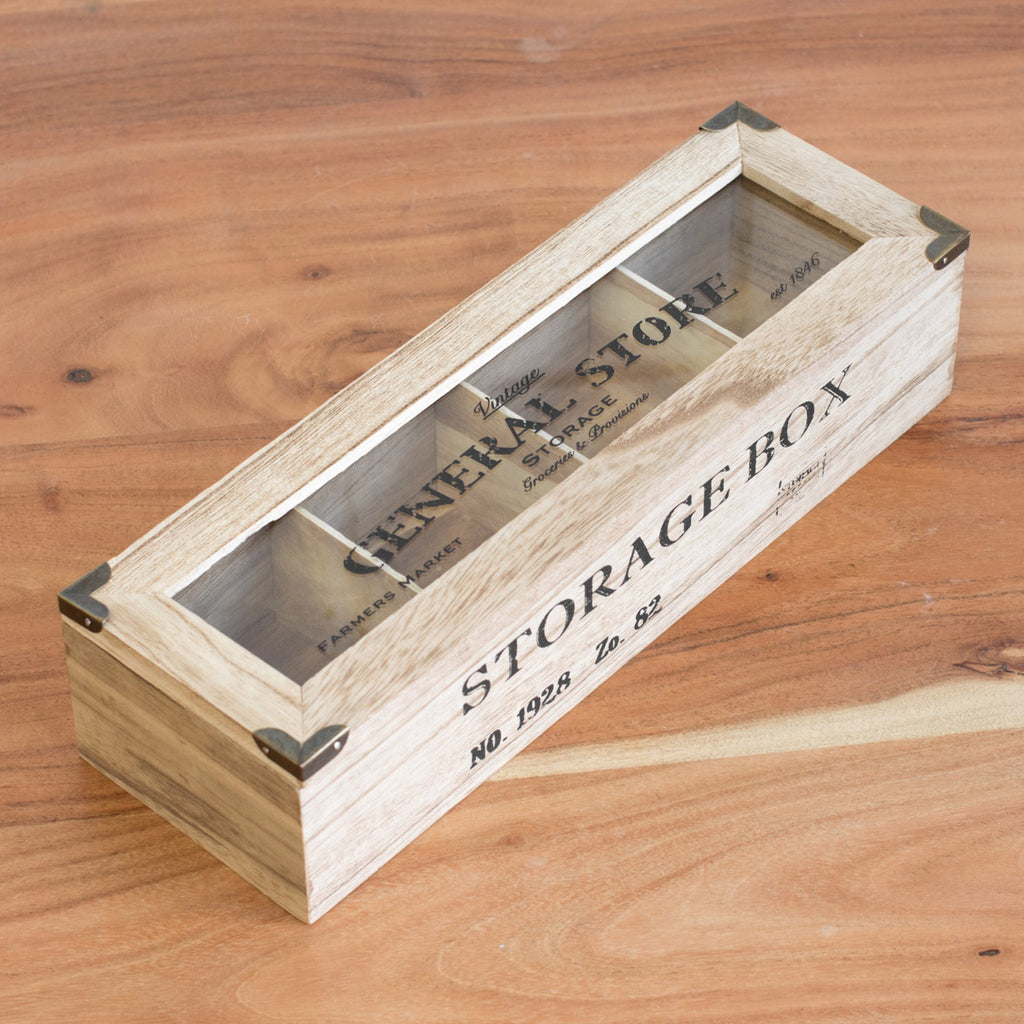 4 Compartment General Store Tea Box