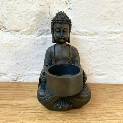 Set Of 3 Buddha Tea Light Holders