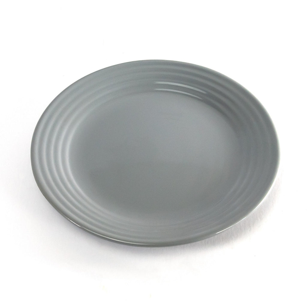 Set Of 4 Grey Ribbed Side Plates