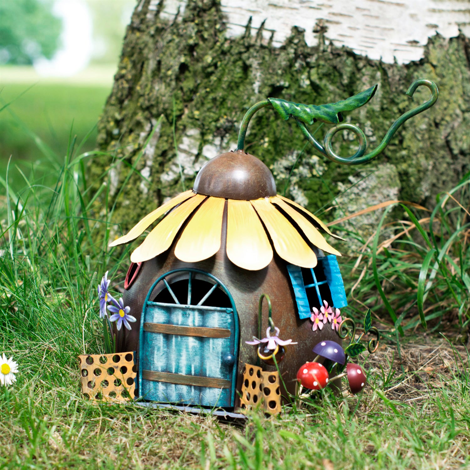 Sunflower Fairy House Garden Ornament