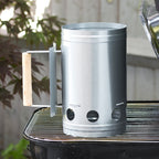 Steel Charcoal Starter With Wooden Handle