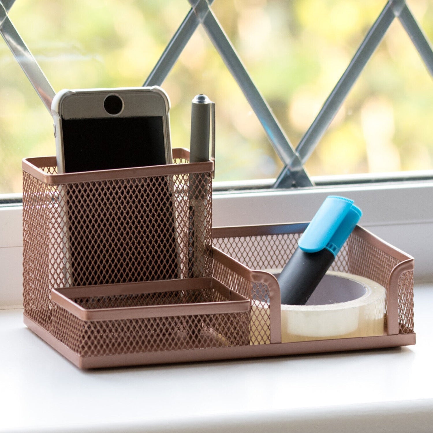 Rose Gold Stationery Holder