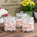 Set Of 3 Glass Storage Jars