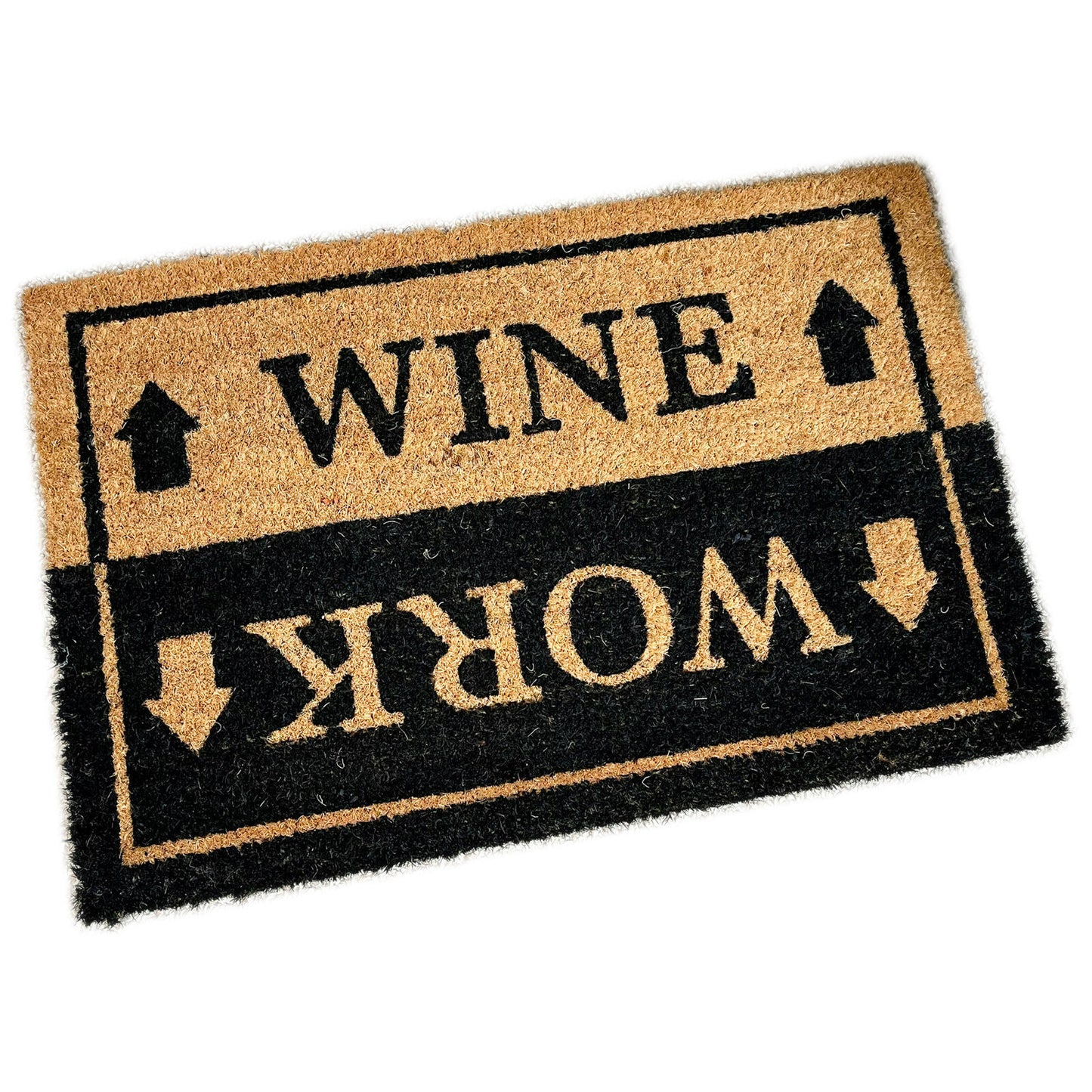Wine Work Coir Doormat