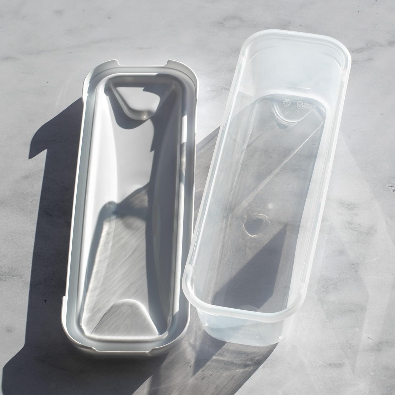 Set Of 4 Rectangle 1.2L Bacon Storage Containers