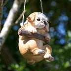 Hanging Bulldog Garden Ornament